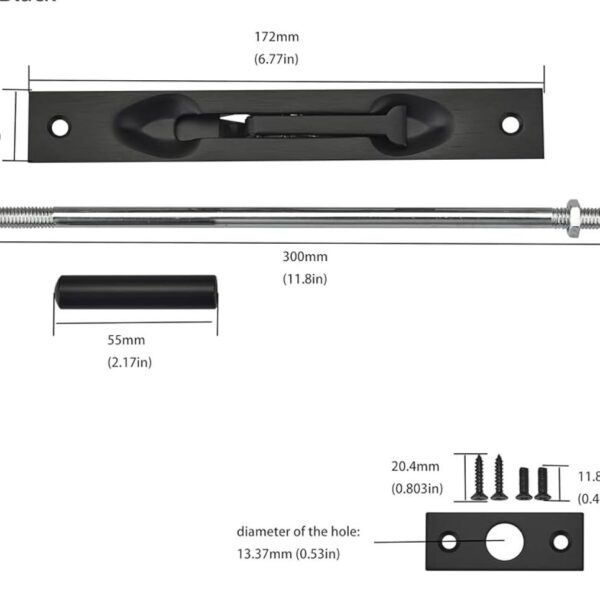 Flush bolt iron doors