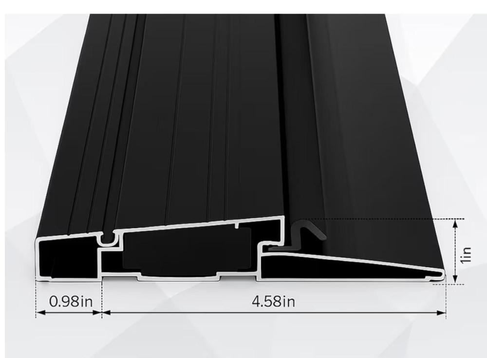 Full aluminum and compound sill  threshold  for open out door 36”